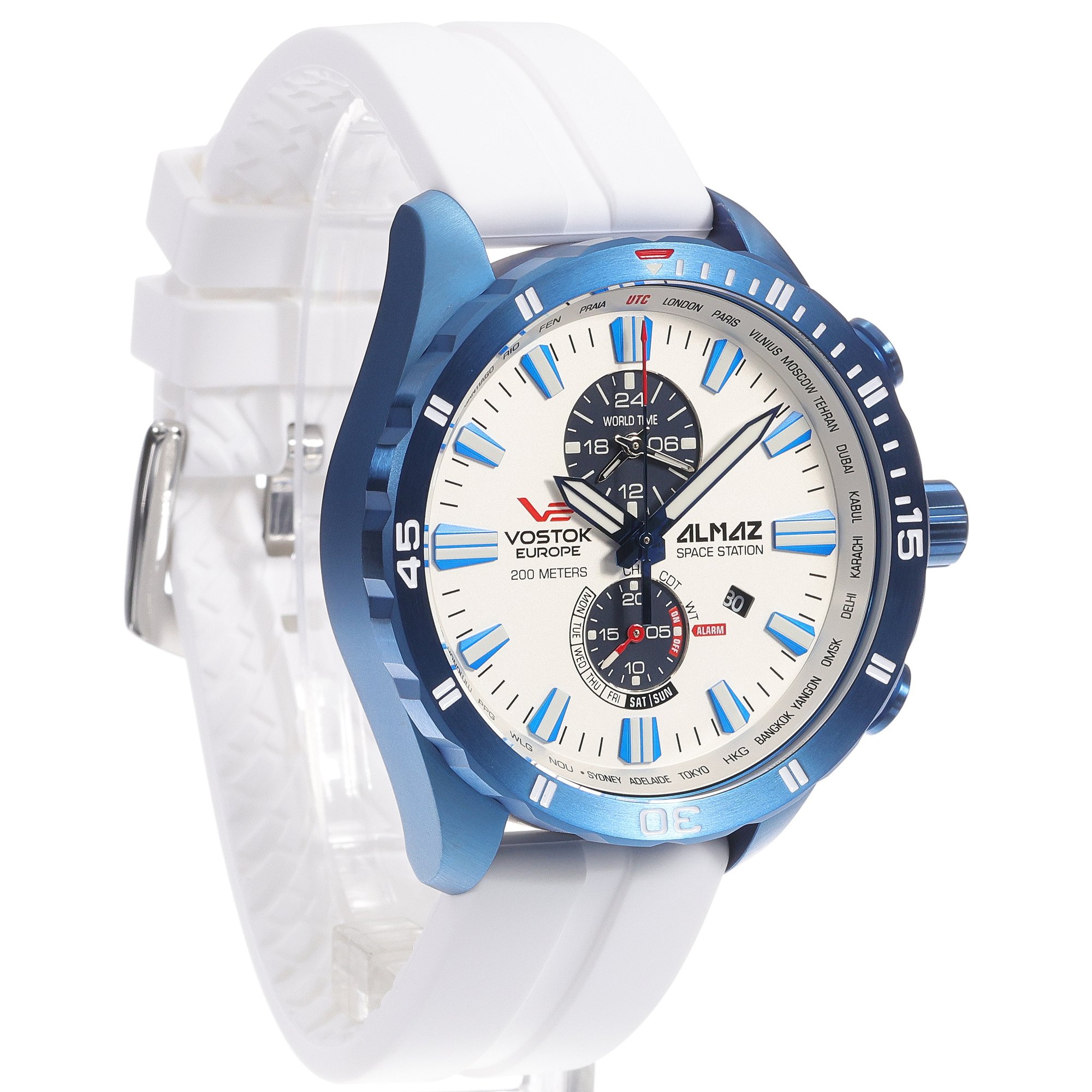 zegarek Vostok Europe YM8J-320D657SW męski z chronograf Almaz
