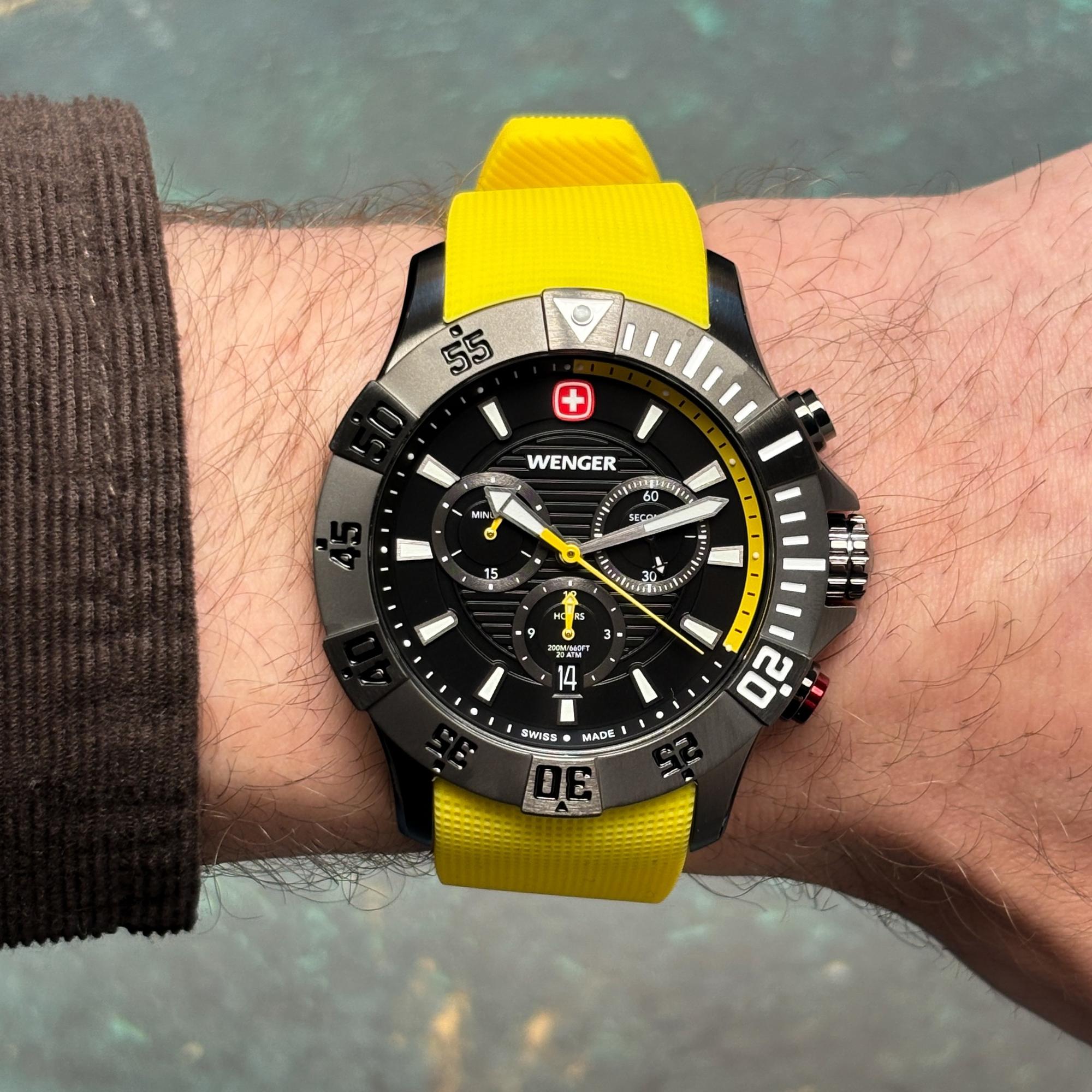 zegarek Wenger 010643129 szary Seaforce
