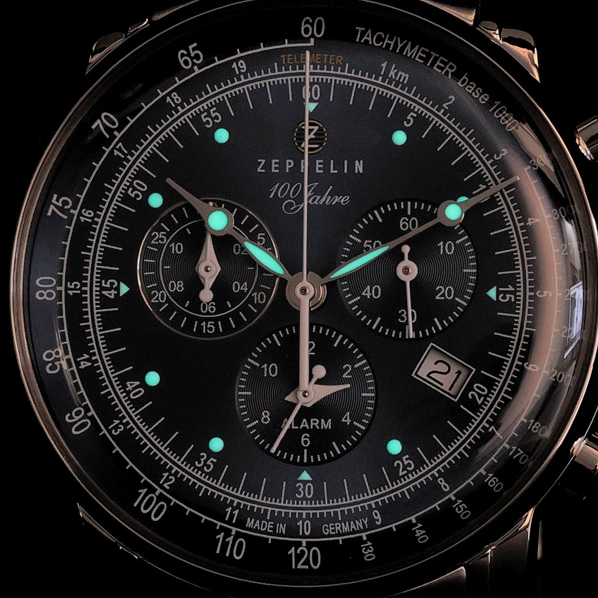 zegarek Zeppelin 7680MB3 kwarcowy męski 100 Years Zeppelin Ed 1 100 Years Zeppelin Quartz Chrono - miniatura 5