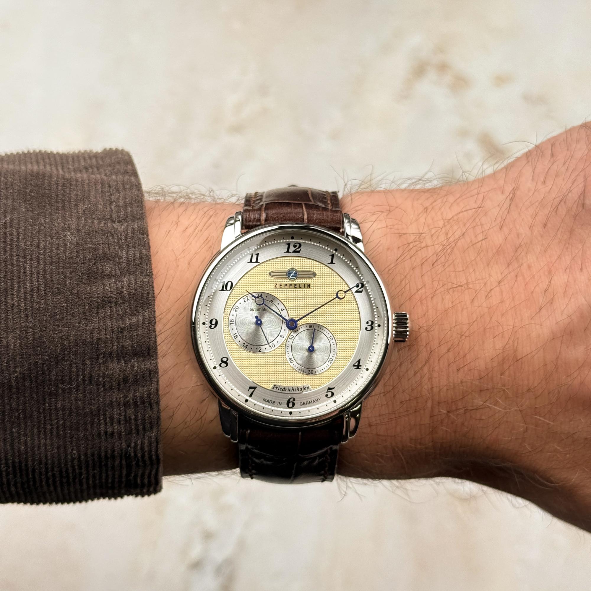zegarek Zeppelin 85685 automatyczny męski Zeppelin Friedrichshafen Automatic Regulator - miniatura 6