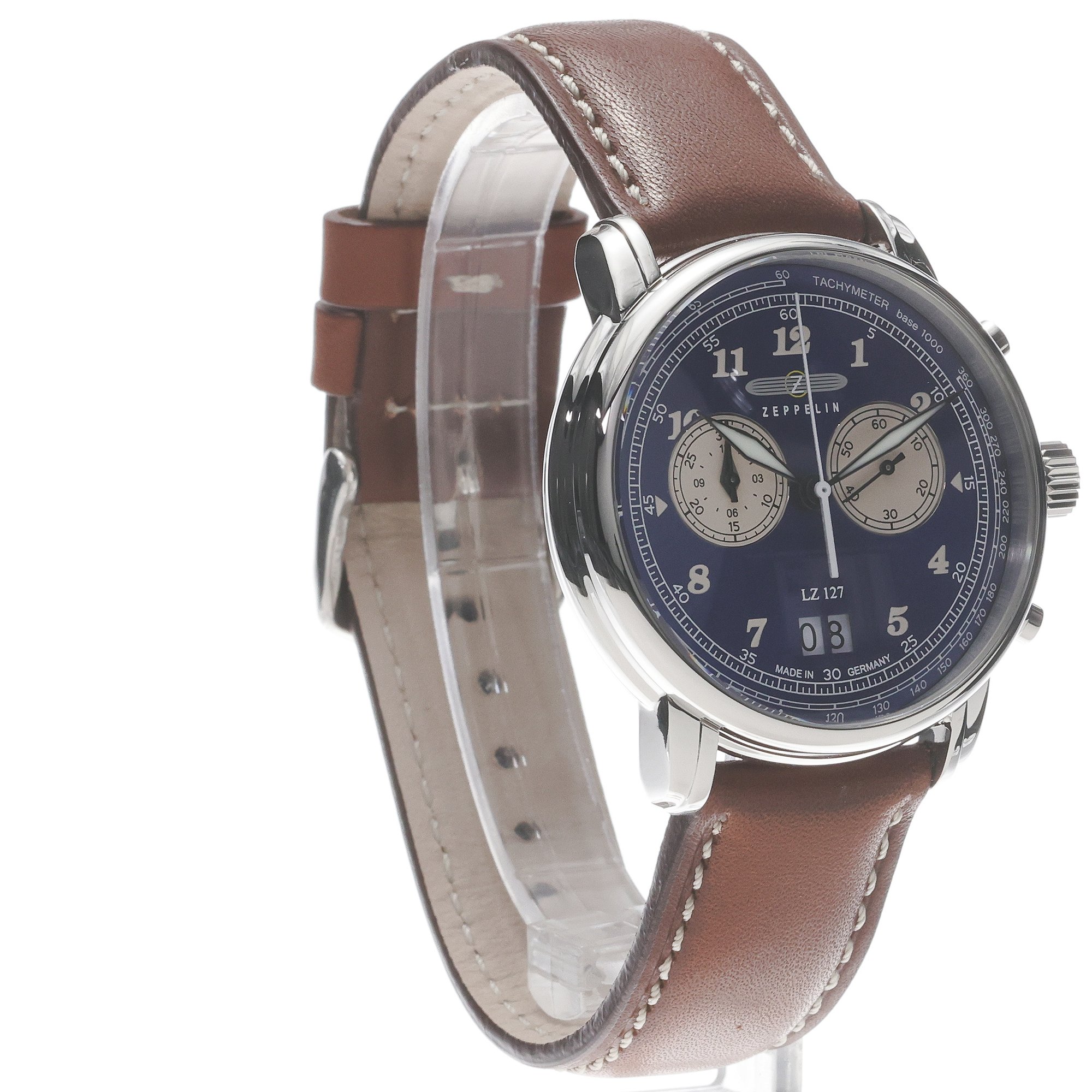 zegarek Zeppelin 86843 LZ127 Count Zeppelin Quartz Chrono męski z tachometr Count