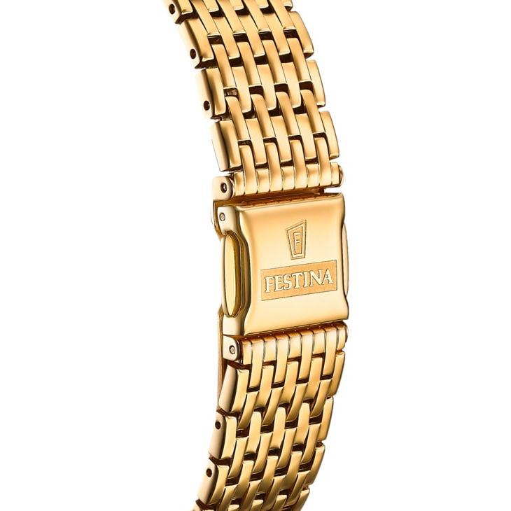 Festina F20020-2 zegarek złoty klasyczny Classic bransoleta