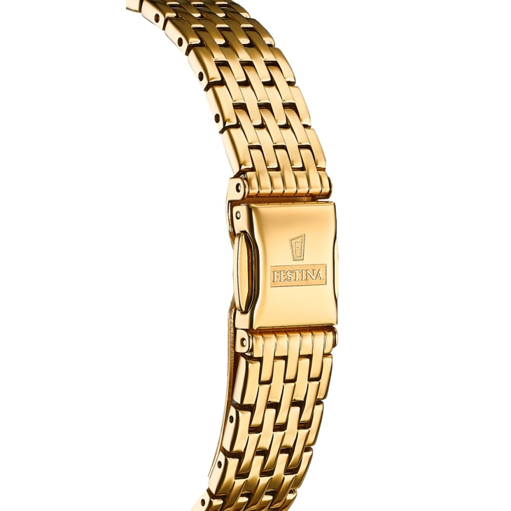 Festina F20021-2 zegarek złoty klasyczny Classic bransoleta