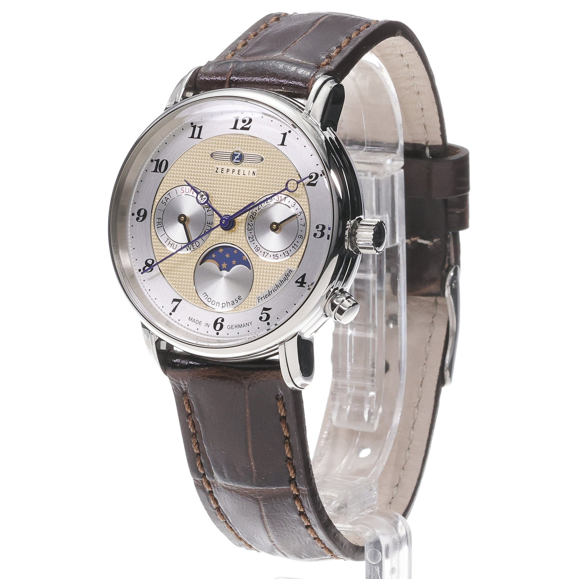 Zeppelin 85375 Friedrichshafen Lady Day-Date Moonphase zegarek lotniczy Zeppelin