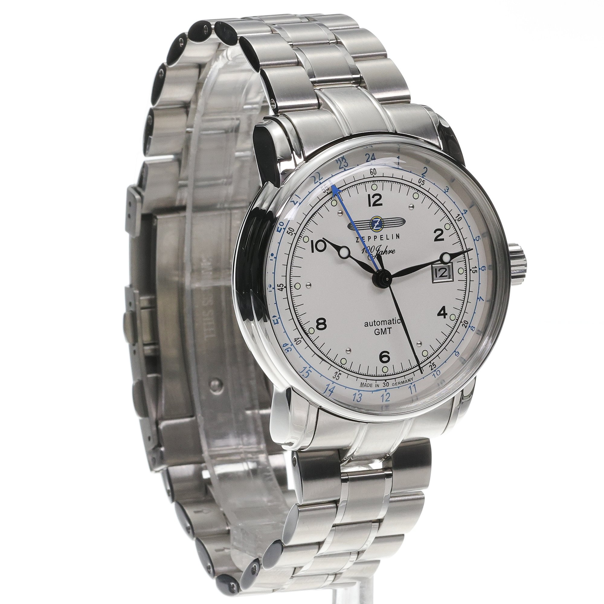 Zeppelin 8666MB1 100 Year Automatic GMT zegarek klasyczny 100 Years Zeppelin Ed 1 - miniatura 3