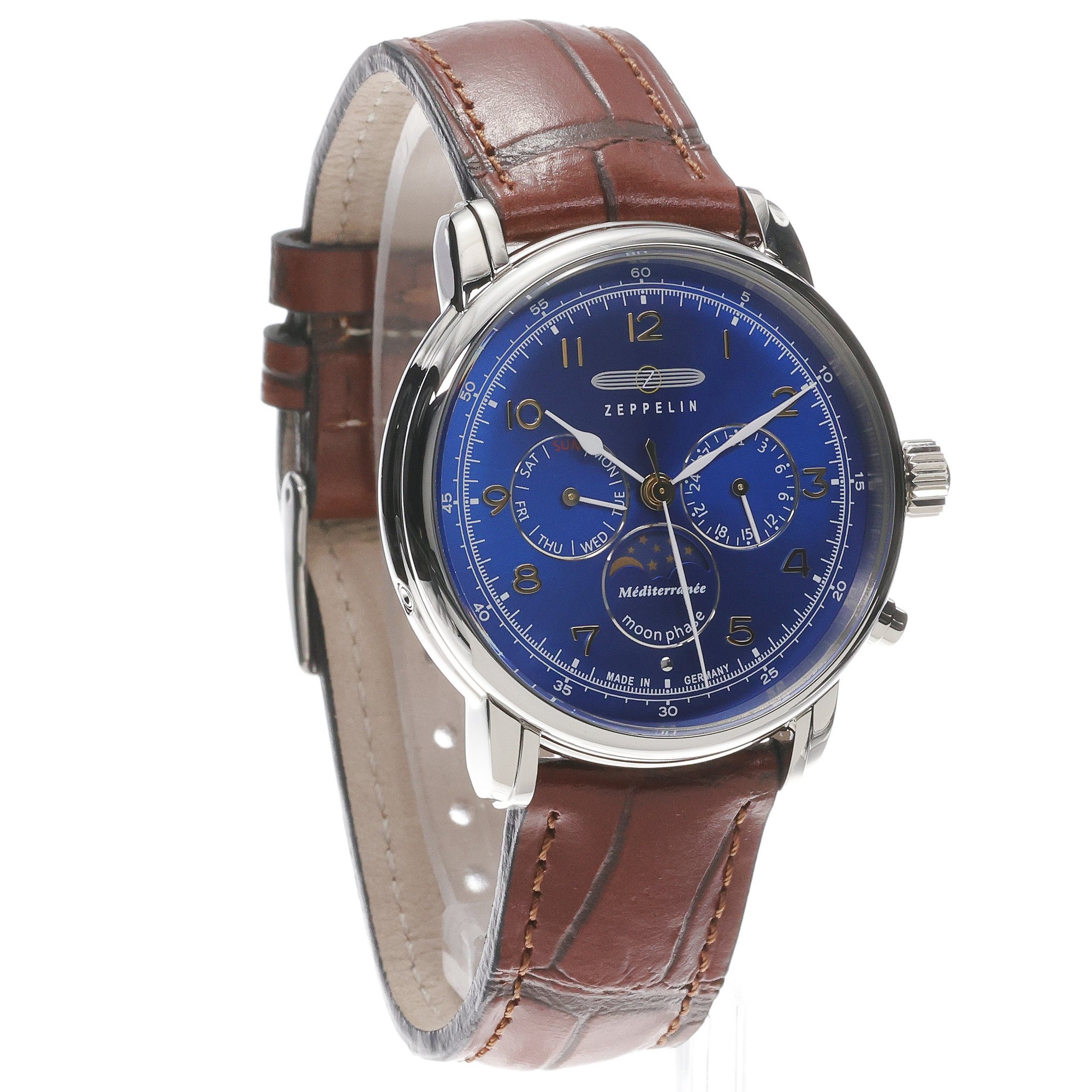 Zeppelin 96363 Moonphase zegarek klasyczny Mediterranee - miniatura 3