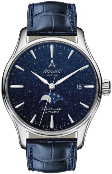 Zegarek Atlantic 52784.41.91 Worldmaster 1888 Automatic Moonphase Aventurine