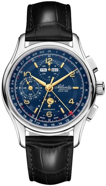 Zegarek Atlantic 52851.41.55GM Worldmaster Automatic Moonphase Chronograph Limited Edition