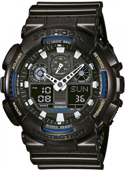 Zegarek męski G-SHOCK GA-100B-7AER + BEZEL 10447325 + PASEK 10447332