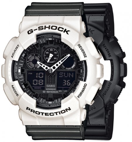Zegarek męski G-SHOCK SET GA-100-1A1ER + BEZEL 10395292 + PASEK 10467764