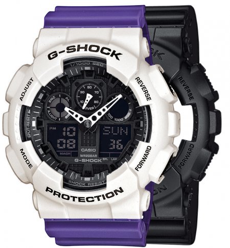 Zegarek męski G-SHOCK SET GA-100-1A1ER + BEZEL 10395292 + PASEK 10498156