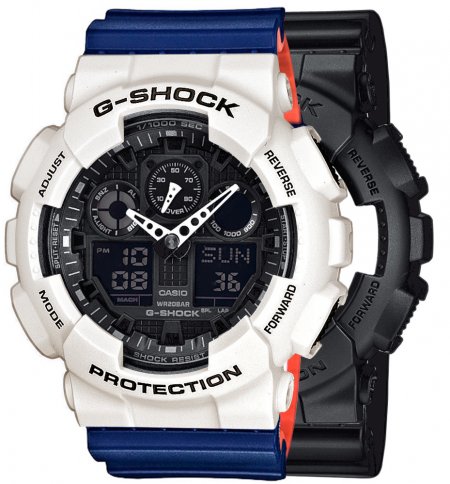 Zegarek męski G-SHOCK SET GA-100-1A1ER + BEZEL 10395292 + PASEK 10527467