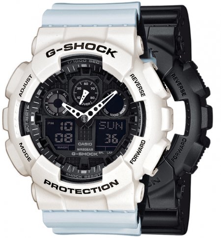 Zegarek męski G-SHOCK SET GA-100-1A1ER + BEZEL 10395292 + PASEK 10527469