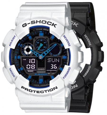 G-SHOCK SET GA-100-1A2ER + BEZEL 10347600 + PASEK 10347710