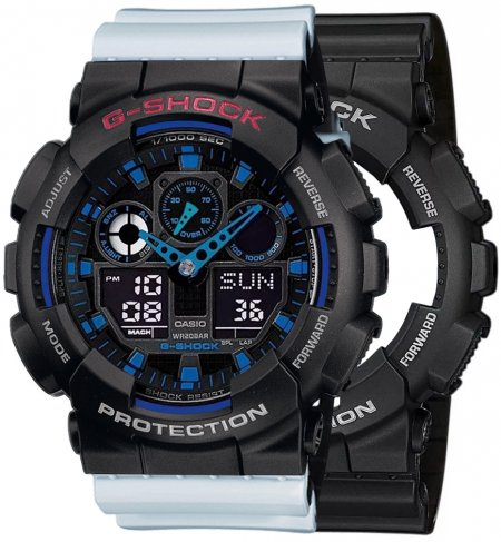Zegarek Casio SET GA-100-1A2ER + BEZEL 10378531 + PASEK 10527469 
