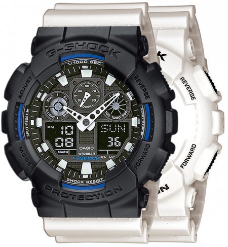 Zegarek męski G-SHOCK SET GA-100B-7AER + BEZEL 10358741 + PASEK 10395227