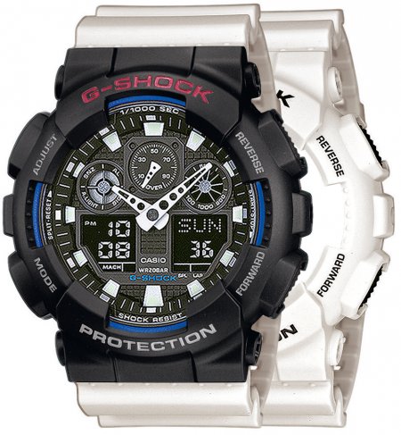 Zegarek Casio SET GA-100B-7AER + BEZEL 10378531 + PASEK 10395227 