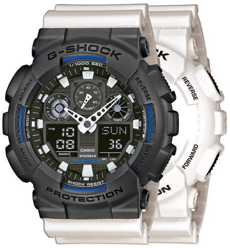 Zegarek męski G-SHOCK SET GA-100B-7AER + BEZEL 10467795 + PASEK 10395227