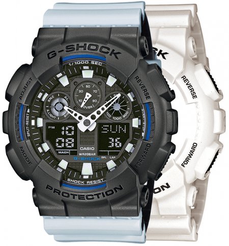 G-SHOCK SET GA-100B-7AER + BEZEL 10467795 + PASEK 10527469