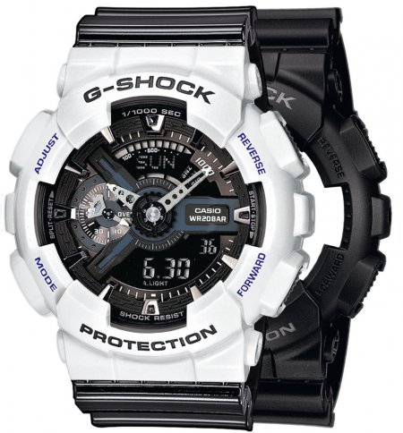 G-SHOCK SET GA-110-1BER + BEZEL 10347600 + PASEK 10378391
