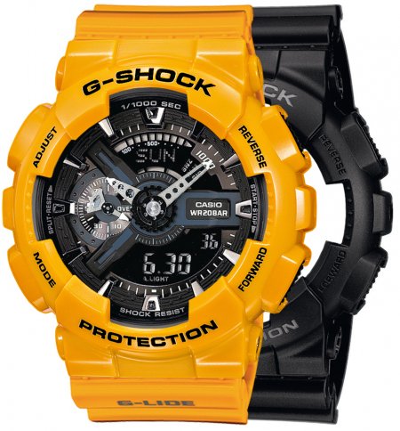 G-SHOCK SET GA-110-1BER + BEZEL 10347601 + PASEK 10457913