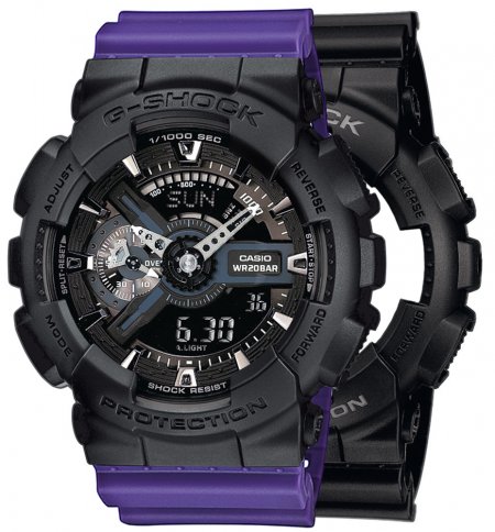 G-SHOCK SET GA-110-1BER + BEZEL 10358741 + PASEK 10498156