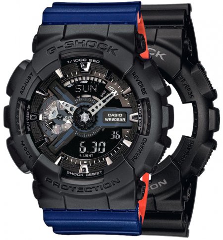 G-SHOCK SET GA-110-1BER + BEZEL 10358741 + PASEK 10527467