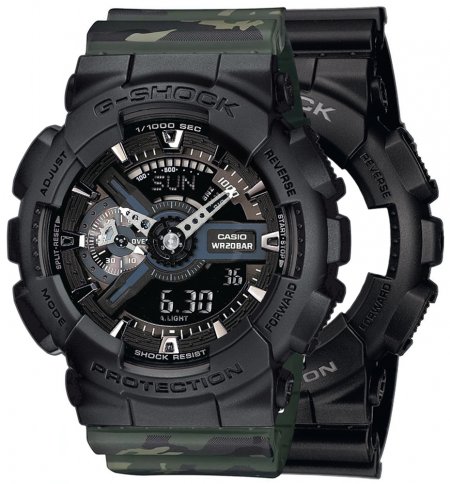 G-SHOCK SET GA-110-1BER + BEZEL 10358741 + PASEK 10561429