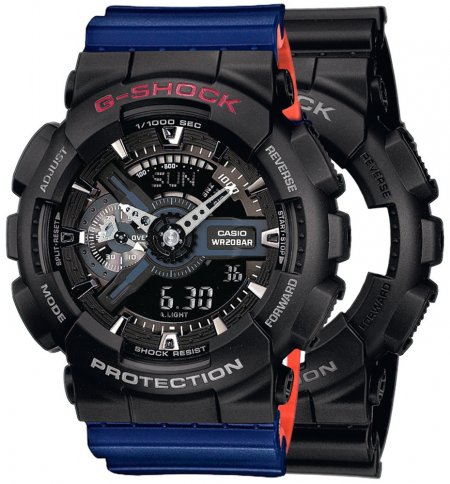 G-SHOCK SET GA-110-1BER + BEZEL 10378531 + PASEK 10527467