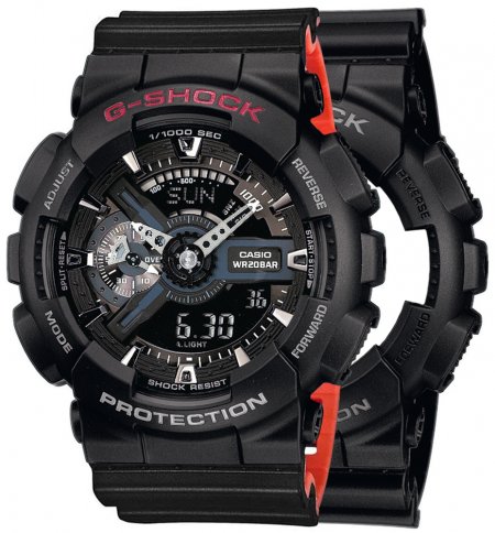 G-SHOCK SET GA-110-1BER + BEZEL 10378531 + PASEK 10577142