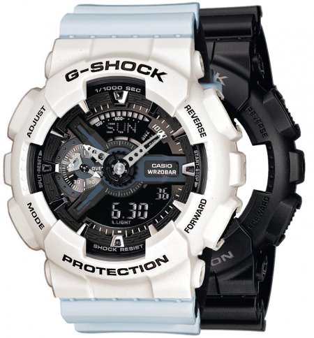 G-SHOCK SET GA-110-1BER + BEZEL 10395292 + PASEK 10527469