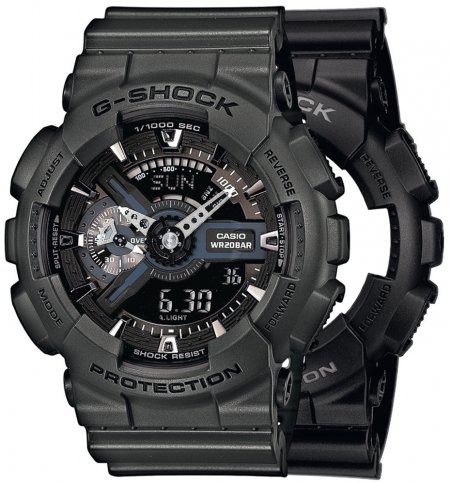 G-SHOCK SET GA-110-1BER + BEZEL 10467795 + PASEK 10467764