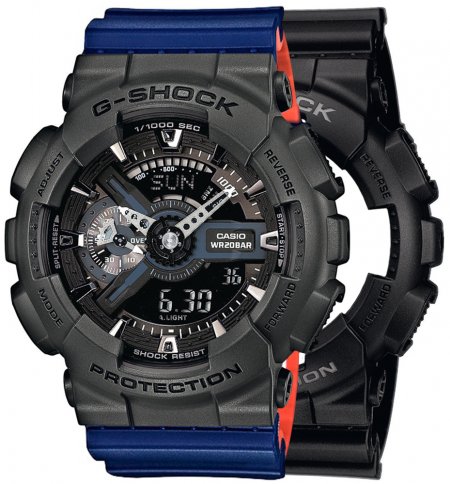G-SHOCK SET GA-110-1BER + BEZEL 10467795 + PASEK 10527467
