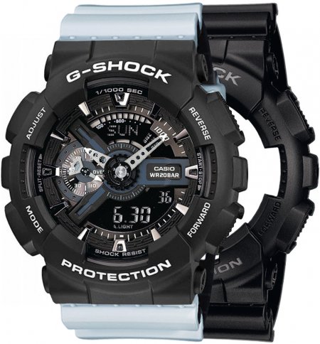 G-SHOCK SET GA-110-1BER + BEZEL 10508136 + PASEK 10527469