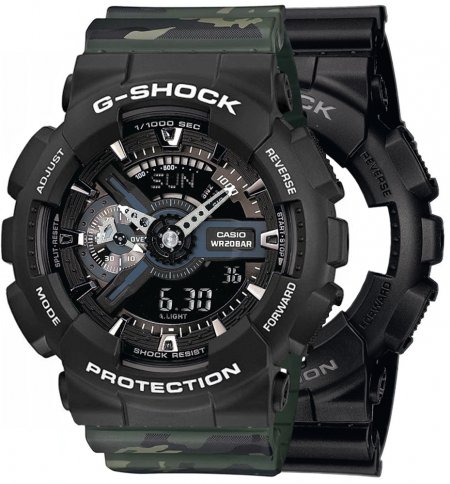 G-SHOCK SET GA-110-1BER + BEZEL 10508136 + PASEK 10561429