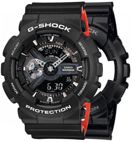 G-SHOCK SET GA-110-1BER + BEZEL 10508136 + PASEK 10577142