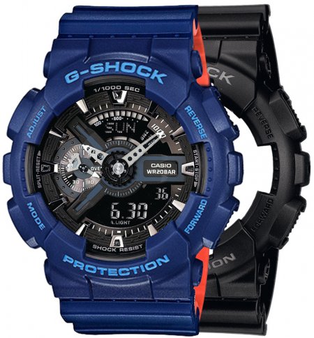 G-SHOCK SET GA-110-1BER + BEZEL 10527398 + PASEK 10527467