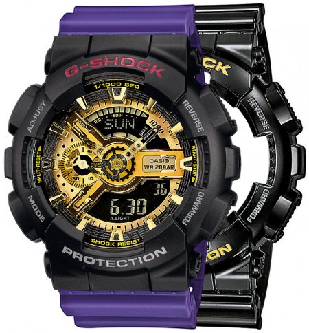 G-SHOCK SET GA-110GB-1AER + BEZEL 10378531 + PASEK 10498156