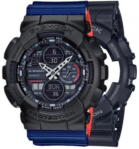 Zegarek męski G-SHOCK SET GA-140-1A1ER + BEZEL 10358741 + PASEK 10527467