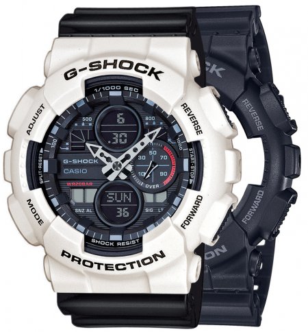 Zegarek męski G-SHOCK SET GA-140-1A1ER + BEZEL 10395292 + PASEK 10347688