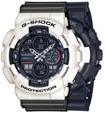 Zegarek męski G-SHOCK SET GA-140-1A1ER + BEZEL 10395292 + PASEK 10467764