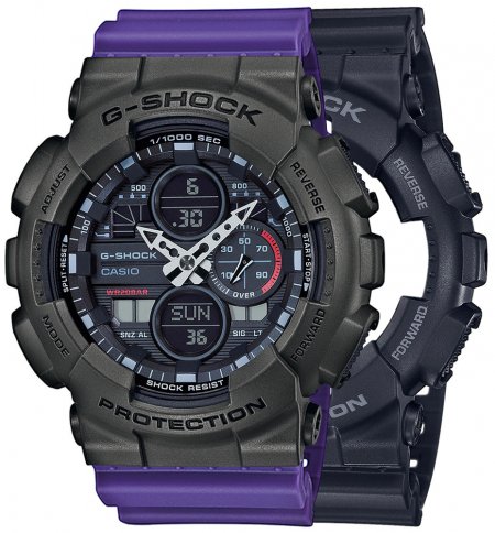 Zegarek męski G-SHOCK SET GA-140-1A1ER + BEZEL 10467795 + PASEK 10498156