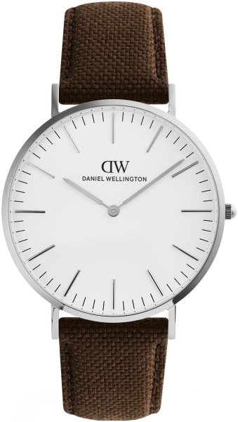 Zegarek Daniel Wellington DW00100941 Classic Brown Canvas Silver 40mm