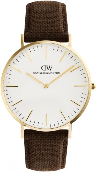 Zegarek Daniel Wellington DW00100942 Classic Brown Canvas Gold 40mm