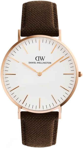 Zegarek Daniel Wellington DW00100943 Classic Brown Canvas Rose Gold 40mm