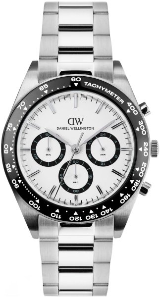 Zegarek Daniel Wellington DW00100948 Iconic Tachymeter 3-Link Silver 42mm