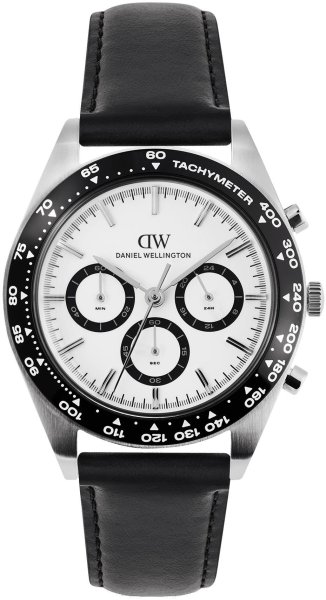 Zegarek Daniel Wellington DW00100951 Iconic Tachymeter Sheffield Silver 42mm