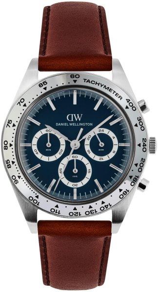 Zegarek Daniel Wellington DW00100952 Iconic Tachymeter St-Mawes Arctic Silver 42mm