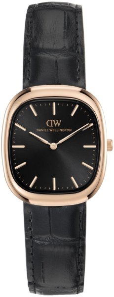 Zegarek Daniel Wellington DW00100987 Cort Black Leather Black Rose Gold 30mm