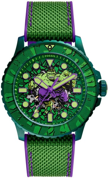 Zegarek Fossil LE1246SET Marvel x Fossil Limited-Edition Incredible Hulk Automatic